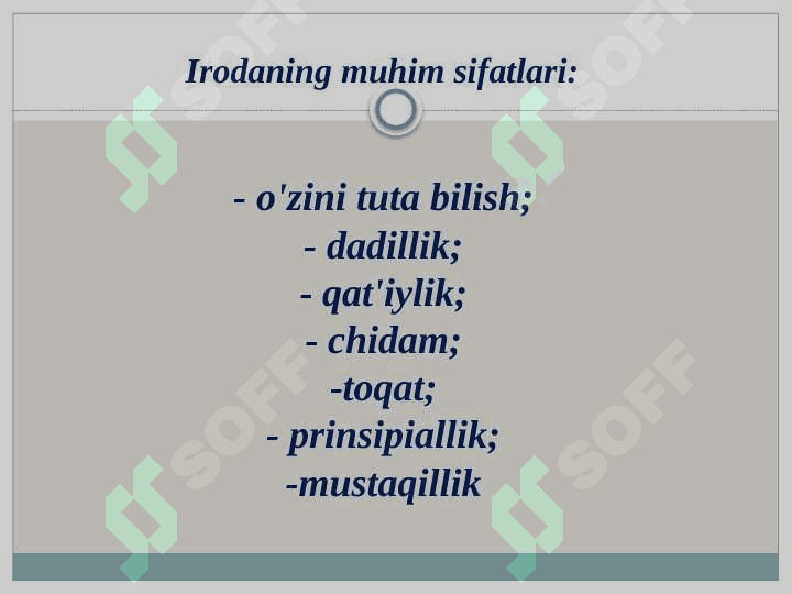 Iroda nazariyalari 4
