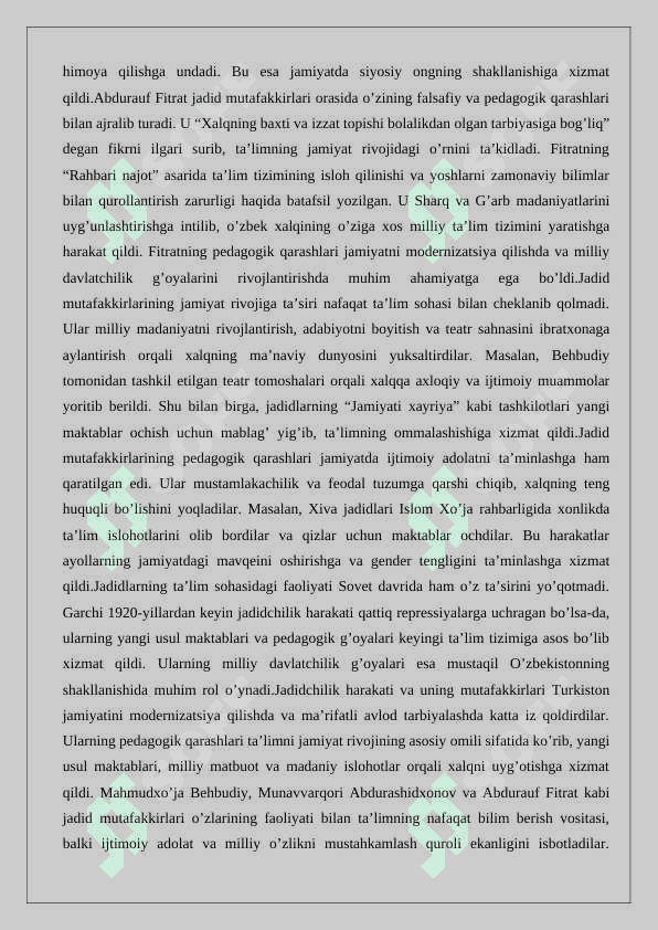 Jadid mutafakkirlarining pedagogik qarashlari 4