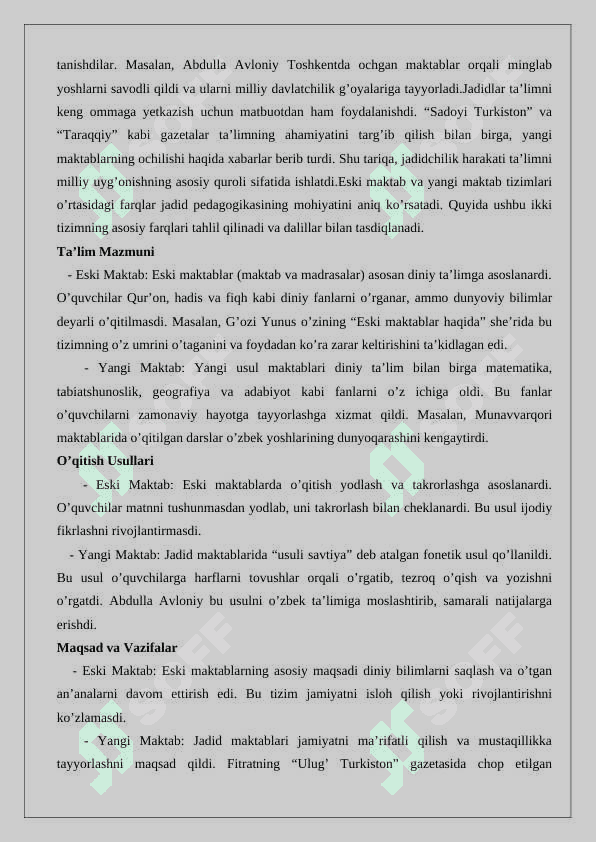 Jadid mutafakkirlarining pedagogik qarashlari 7