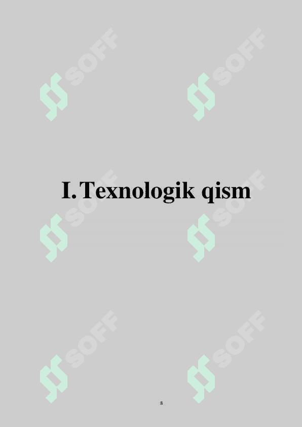 Giltuproqli sement ishlab chiqarish korxonasini loyihalash 8