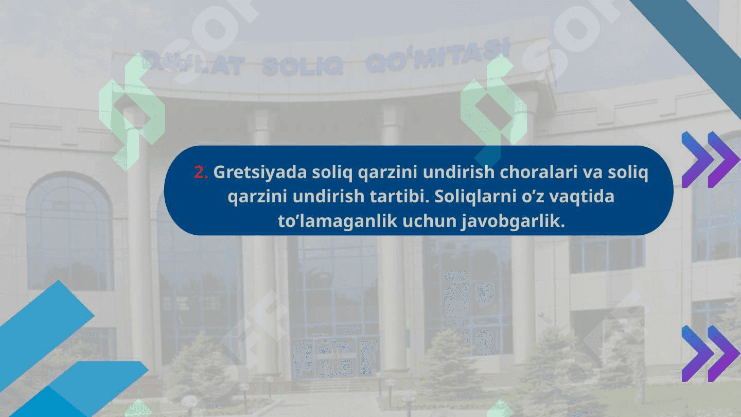 GRETSIYADA SOLIQ QARZINI UNDIRISH TARTIBI 6