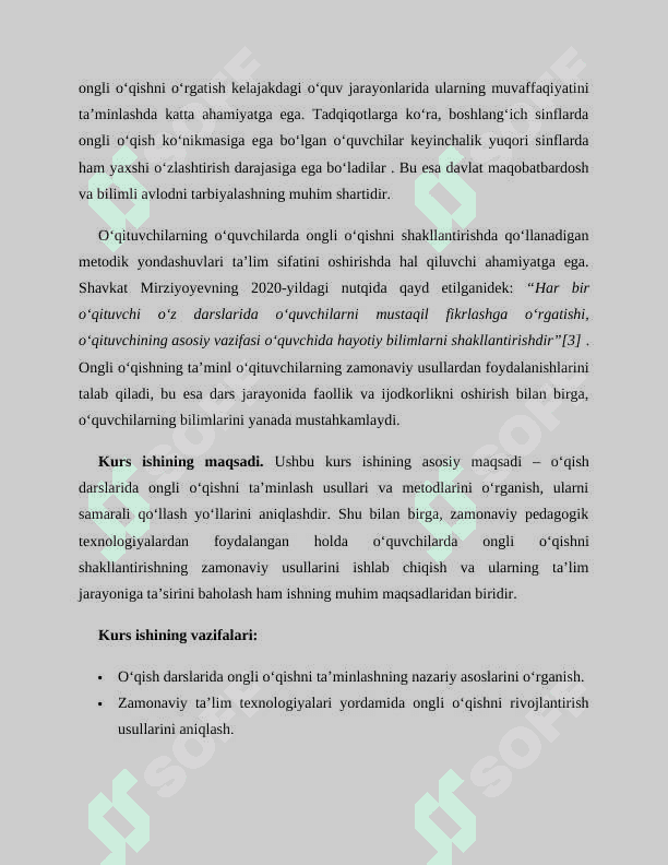 Kitobxonlik faoliyatini shakllantirish ( to‘g‘ri , tez , ongli o‘qish ) 4