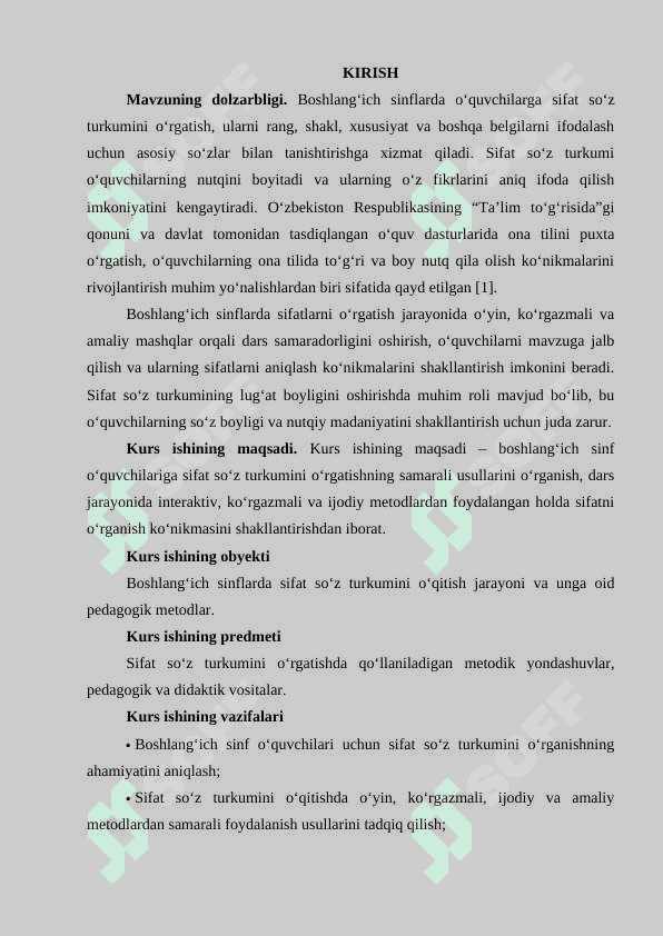Boshlang‘ich sinflarda sifat so‘z turkumini o‘rganish 3
