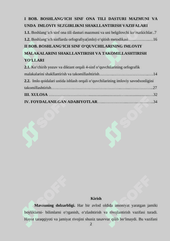 Boshlang‘ich sinflarda imloviy sezgirlikni o‘stirish” 2