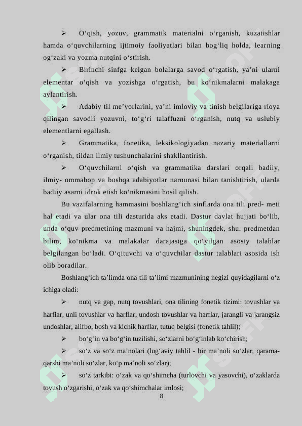 Boshlang‘ich sinflarda imloviy sezgirlikni o‘stirish” 8