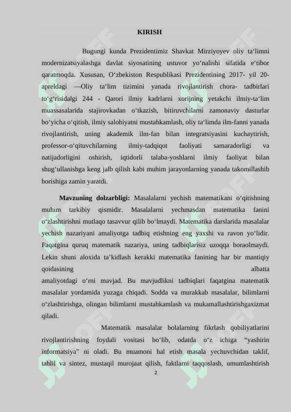 BOSHLANG‘ICH SINFDA MATEMATIKA O‘QITISH JARAYONIDA MEHNAT TARBIYASINI SHAKLLANTIRISH METODIKASI (1-SINF MISOLIDA) 3
