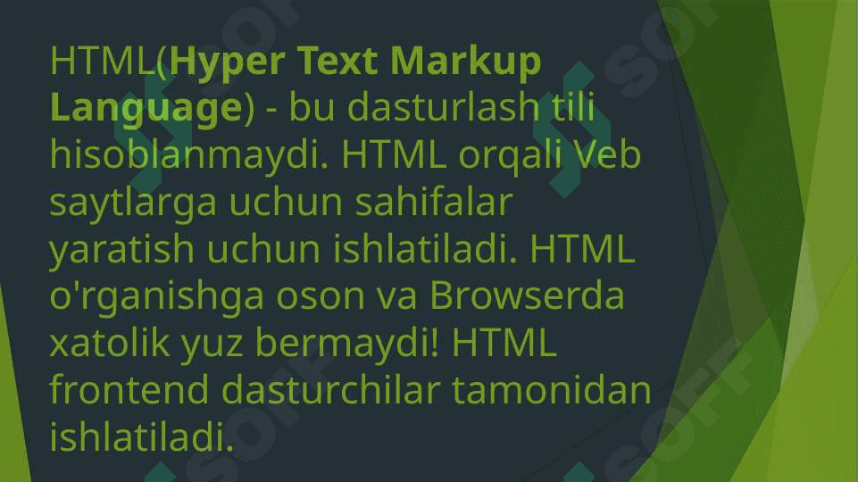 Web-sahifada matn joylashtirish va ularni boshqarish. Link  joylashtirish 2