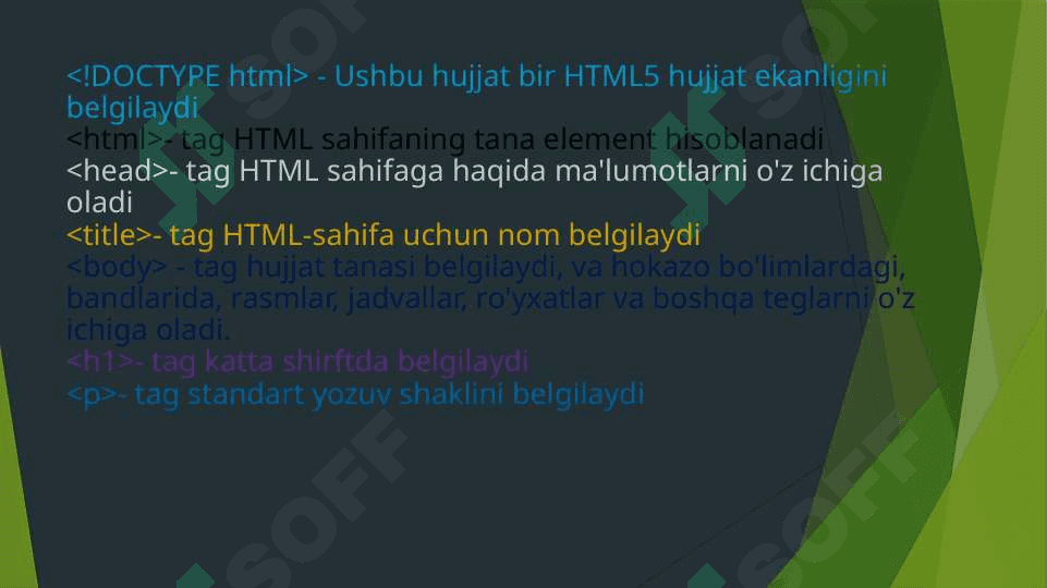 Web-sahifada matn joylashtirish va ularni boshqarish. Link  joylashtirish 4