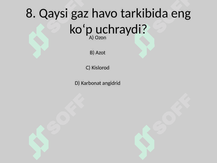 Kimyo sertikat test 8