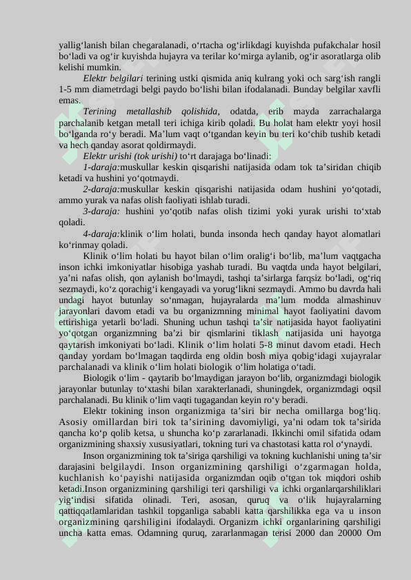 Elektr va texnika xavfsizlik asoslari 2
