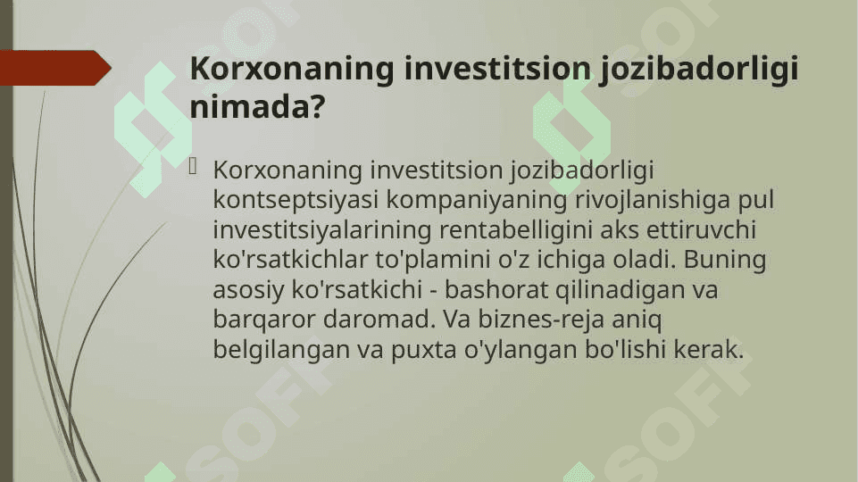 Investisiya faoliyati va investisiya siyosati 6