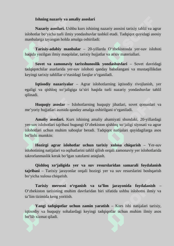 20-YILLAR O‘ZBEKISTONDA YER-SUV ISLOHOTI 4