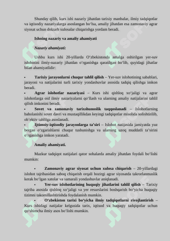 20-YILLAR O‘ZBEKISTONDA YER-SUV ISLOHOTI 5