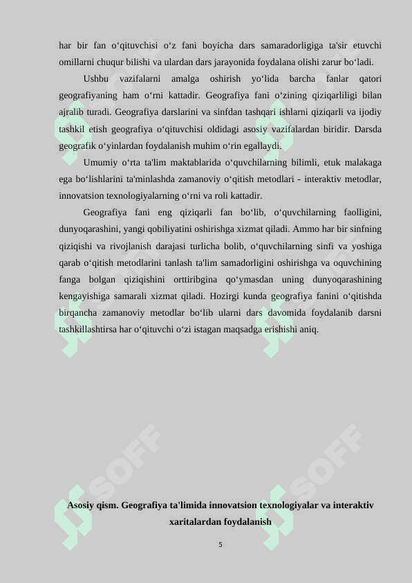 GЕОGRАFIYА TА'LIMIDА INNОVАTSIОN TЕXNОLОGIYАLАR VА INTЕRАKTIV XАRITАLАRDАN FОYDАLАNISH qo'llanma.docx 5