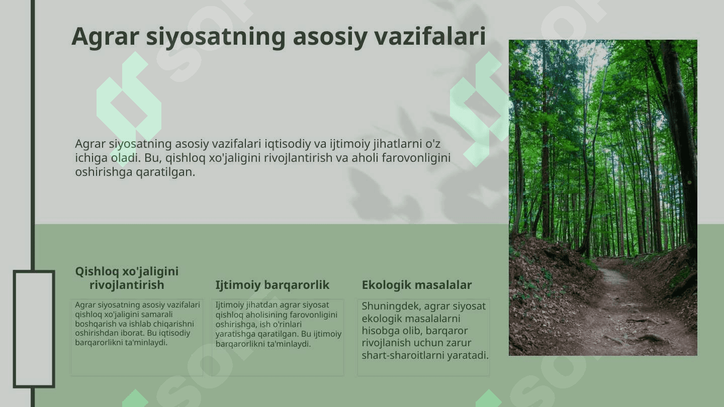 Davlatning agrar siyosati va uning O‘zbekistondagi xususiyatlari 4