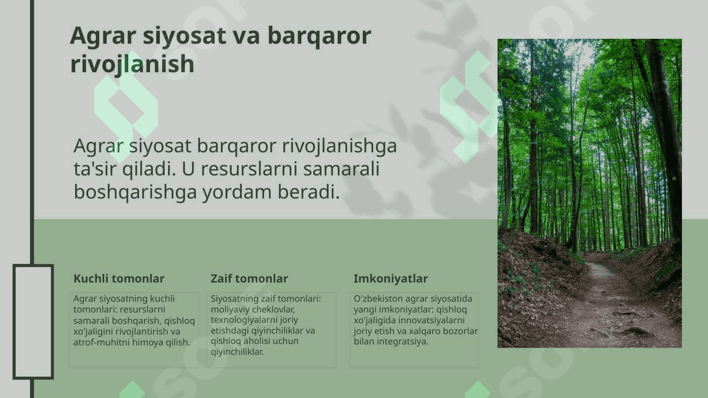 Davlatning agrar siyosati va uning O‘zbekistondagi xususiyatlari 7
