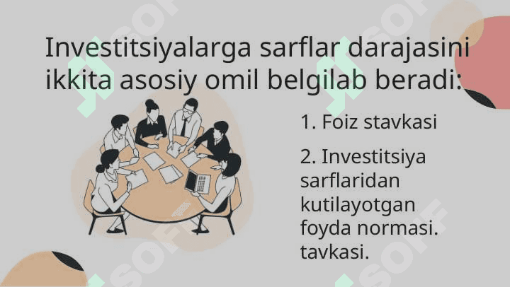 Investitsiya siyosatining asosiy yo’nalishlari 4