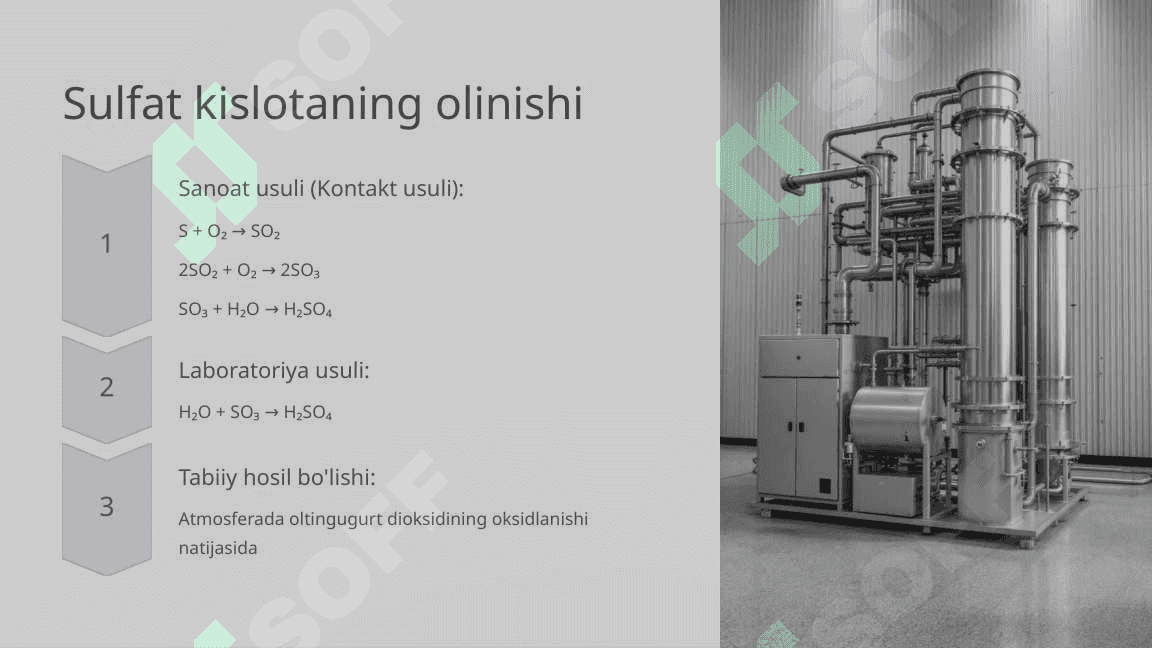 Sulfat kislota (H₂SO₄)  Fan: Kimyo | Sinf: 8-sinf 4