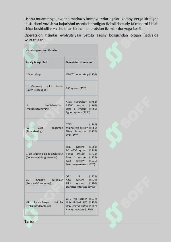ZAMONAVIY OPERATSION TIZIMLAR TAXLILI 3