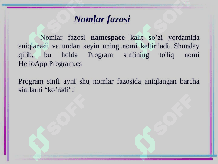 Nomlar fazosi 2