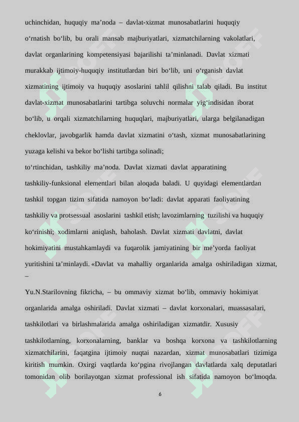 Davlat xizmati tushunchasi 6