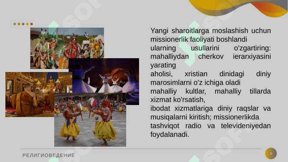 Missionerlik va prozetilizm atamalari Zamonaviy missionerlik uyishmalari 6