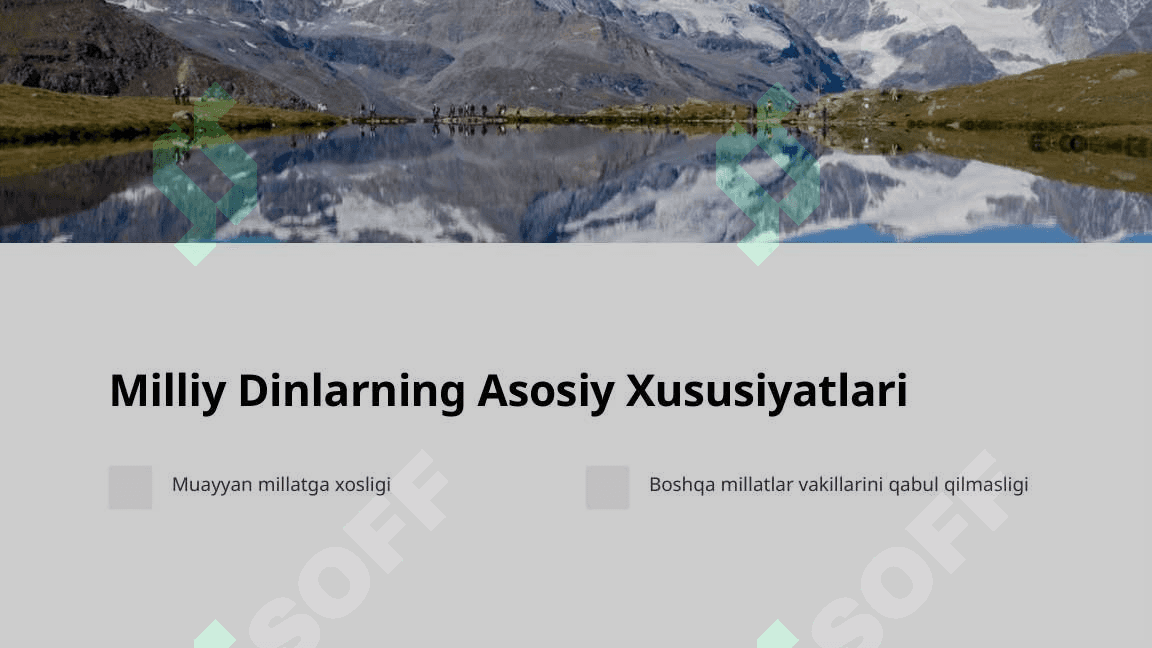 Milliy dinlar 3