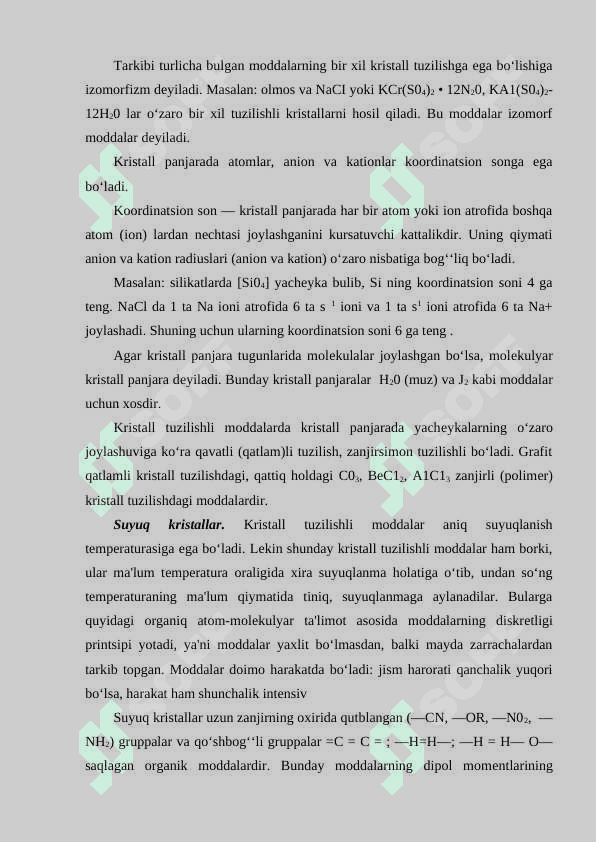 Tegishli soha sanoatida ishlatiladigan kimyoviy moddalar 8