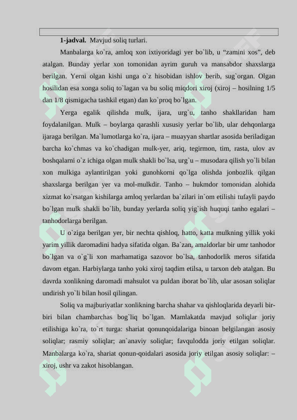 Qo`qon xonligida amal qilgan soliq munosabatlari amaliyoti 3