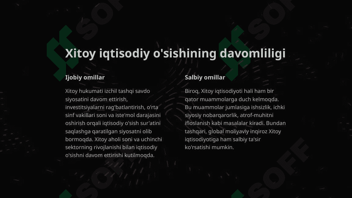 Xitoy siyosatining soʻnggi 30 yildagi koʻrinishi 2