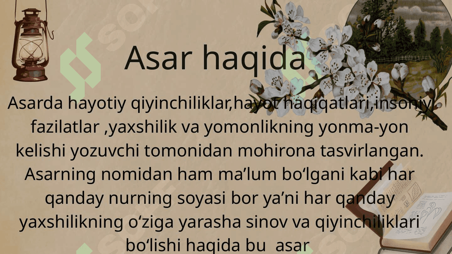 O'tkir Hoshimov "Nur borki - soya bor" 2