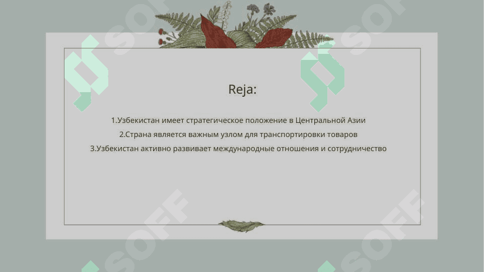 Общественно-политическое место Узбекистана 2