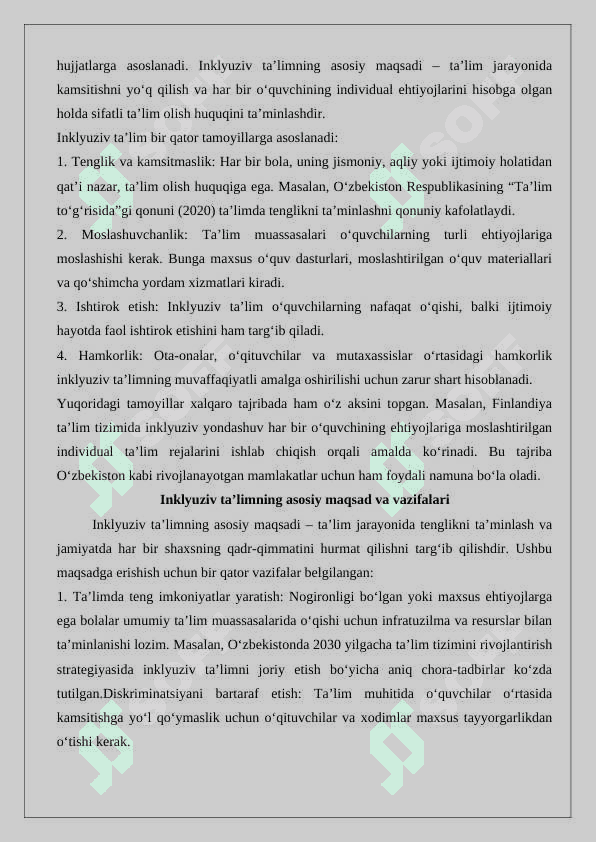 Inklyuziv ta’limning huquqiy asoslari 25 6