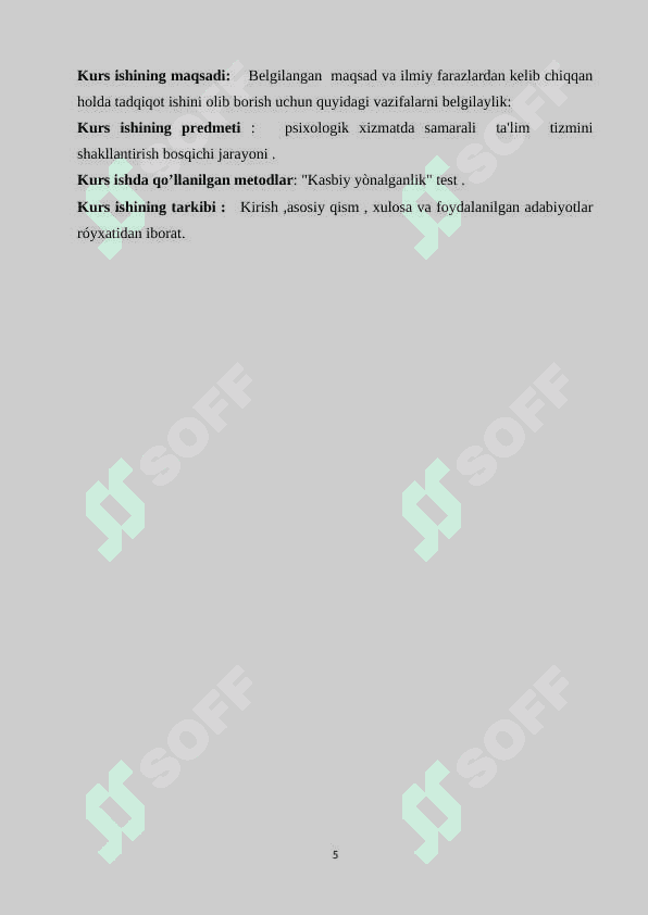 Psixolog ish joyini tashkil qilish, psixologik kabinet 5