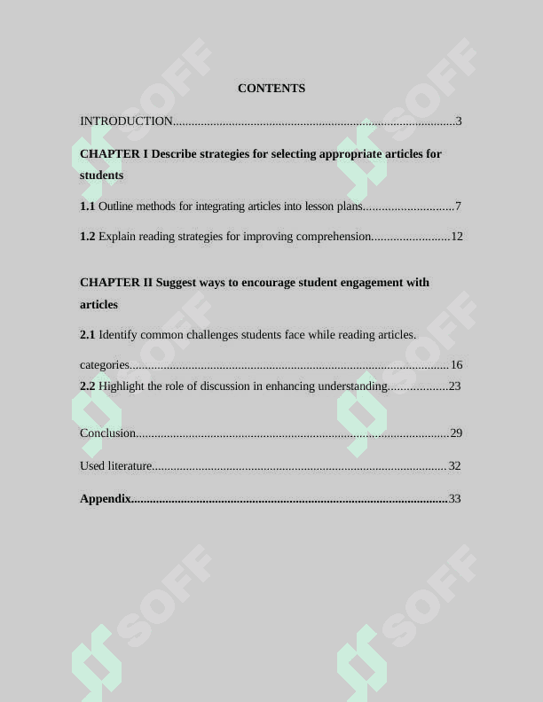 Teaching to read the articles in the English classrooms 2