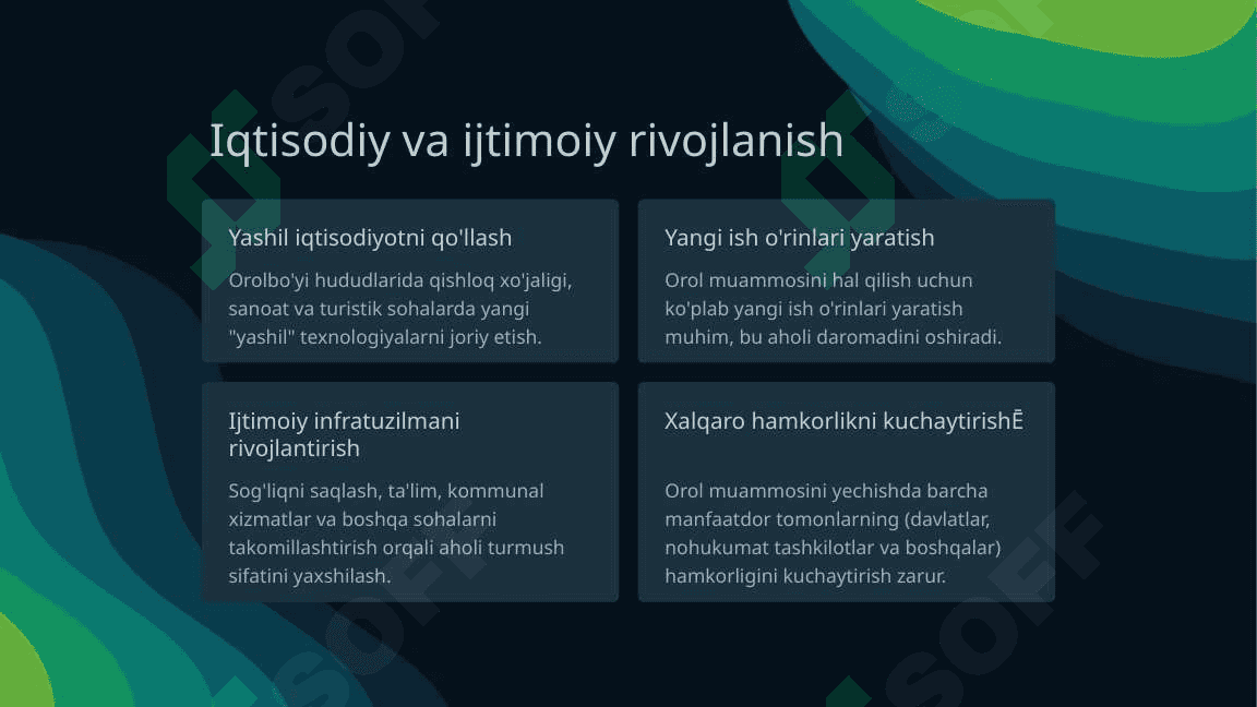 Orol muomosi yechimi 4