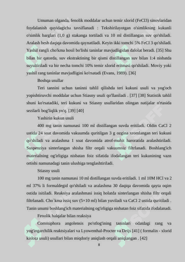 Tanin haqida ma’lumot 8