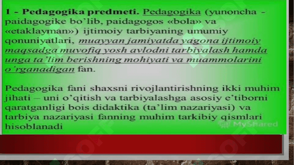 Pedagogika fanining  maqsadi vazifasi predmeti va ilmiy tadqiqot metodlari 6