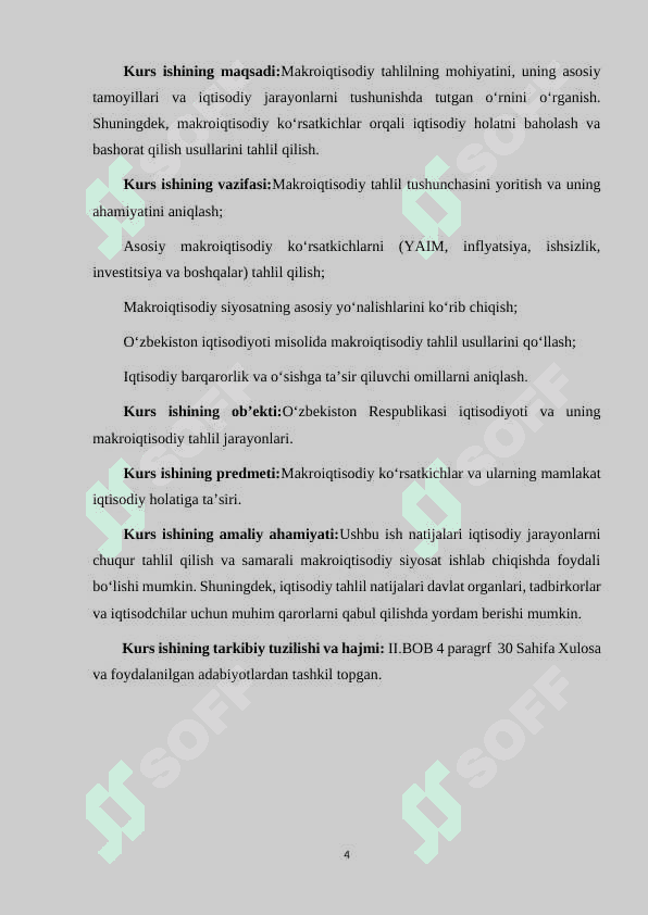 MAKROIQTISODIY TAXLIL VA UNING VAZIFALARI 4