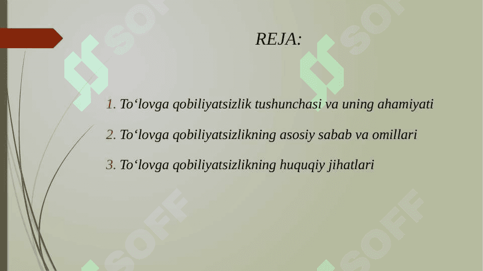 TOʼLOVGA QOBILIYATSIZLIK VA BOSHQARUV 2