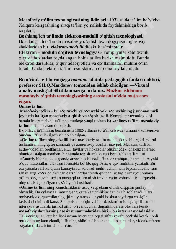 Pedagogika masofaviy taʼlim 3