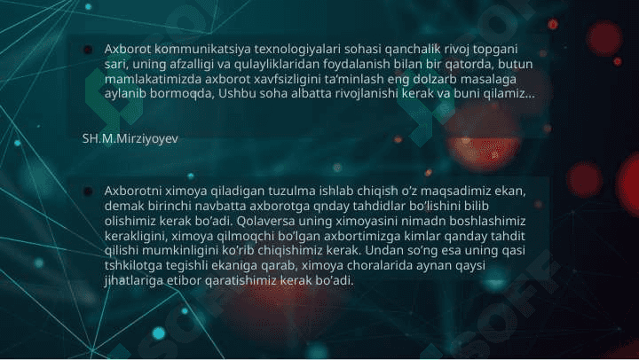 Axborot xavfsizligi konsepsiyasini taminlash majmuasi 3
