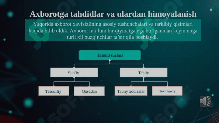 Axborot xavfsizligi konsepsiyasini taminlash majmuasi 8