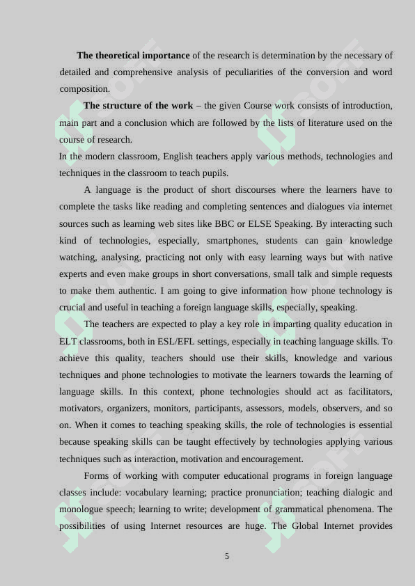 CONVERSION AND WORD COMPOSITION 5