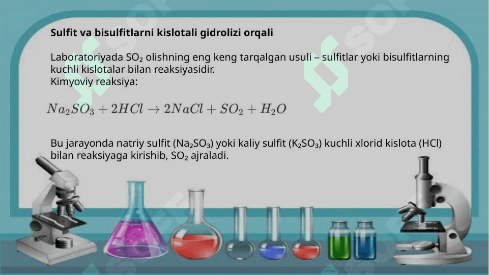 Oltingugurt (lV)oltingugurt ( Vl)oksidi olinishi va xossalari 5