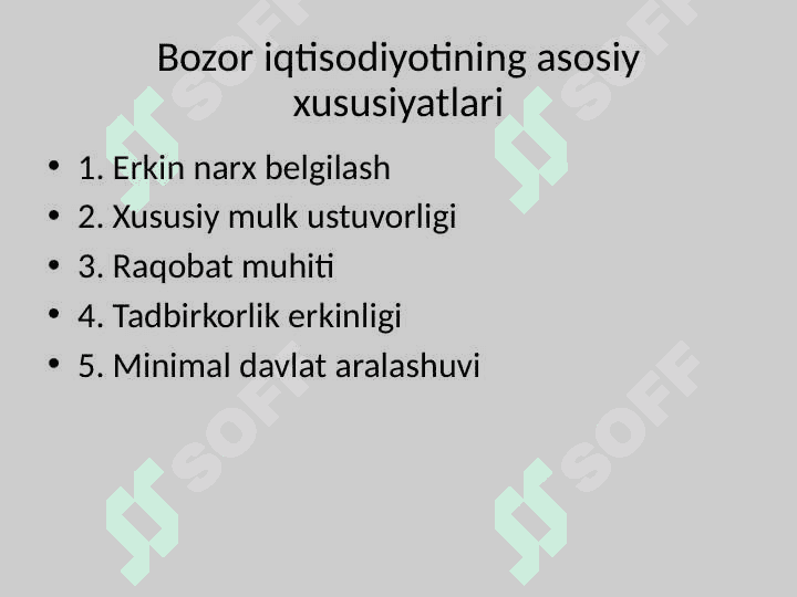 Bozor iqtisodiyoti 3