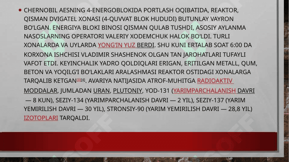 Chernobil voqeyasi 4