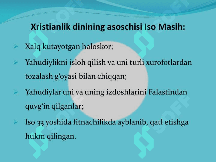 Xristianlik dini haqida 5