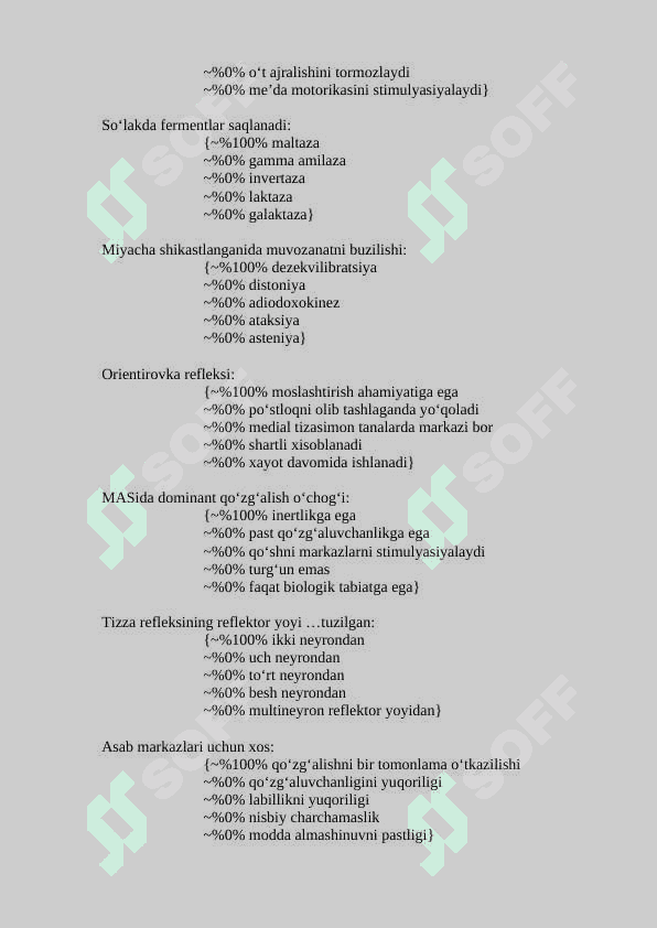 fiziologiya fanidan test javobi bilan 7
