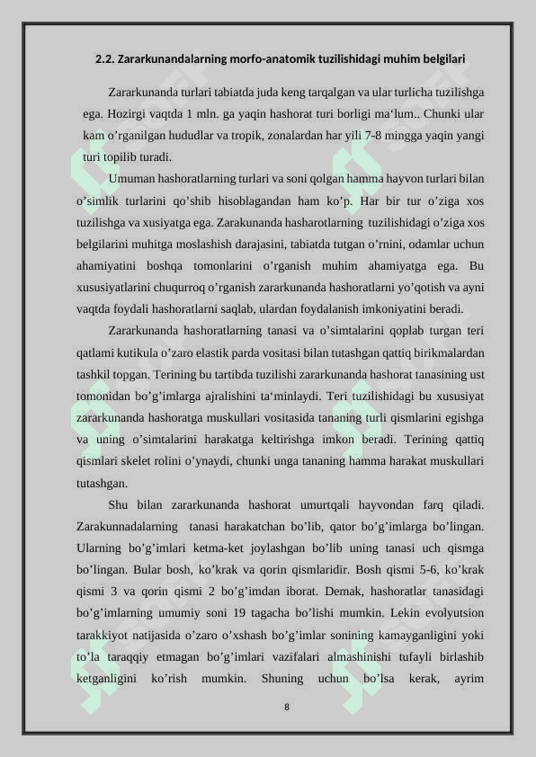 O’simliklarga zarar keltiruvchi hashoratlar kushandasi brakonning biologiyasi va ekologik xususiyatlari 8